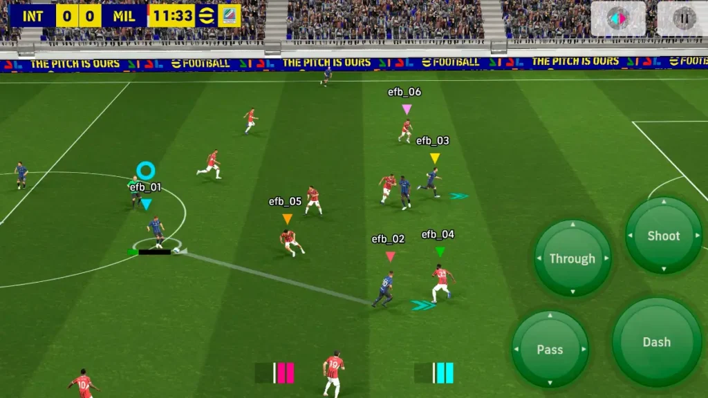 Melhores jogos para celular grátis eFootball (Konami)